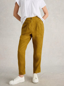 Rowena Linen Trouser - Chartreuse