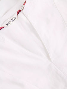 Ash Linen Blend Top - White