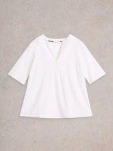 Load image into Gallery viewer, Ash Linen Blend Top - White
