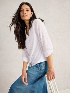Annie Jersey Shirt - Pale Ivory