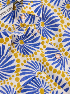 Ellie Organic Cotton Shirt - Blue Print