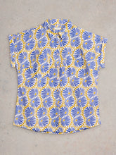 Load image into Gallery viewer, Ellie Organic Cotton Shirt - Blue Print
