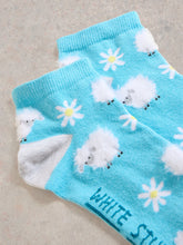 Load image into Gallery viewer, Fluffy Sheep Sock - Teal
