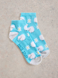 Fluffy Sheep Sock - Teal