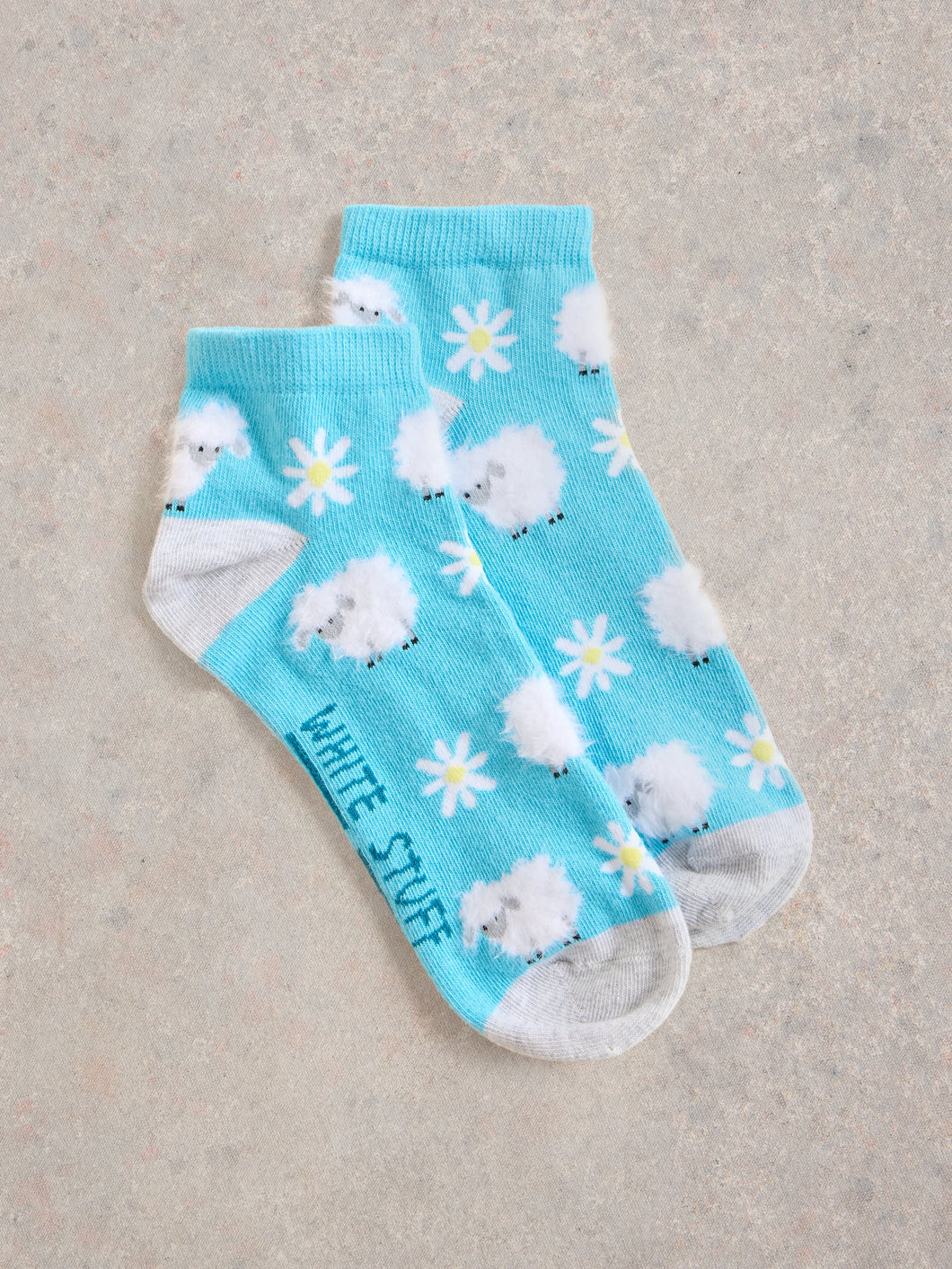 Fluffy Sheep Sock - Teal