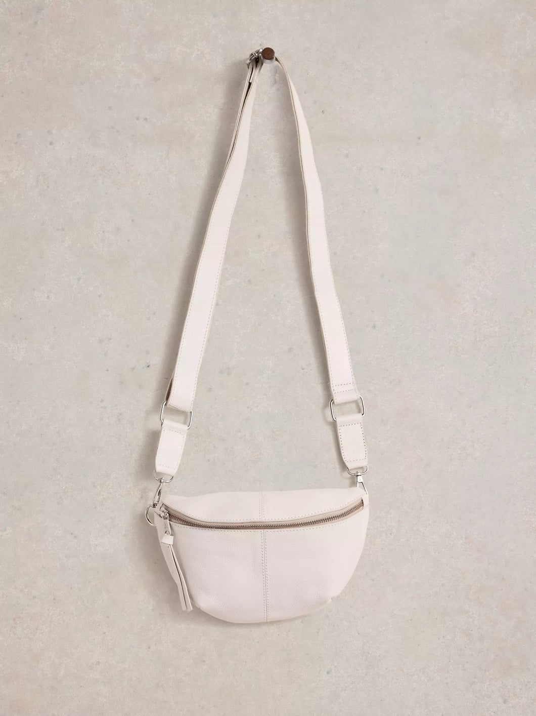 Mini Sebby Leather Sling Bag - Ivory