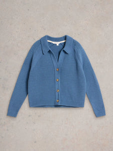 Chaterly Cotton Cardigan - Blue