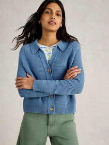 Chaterly Cotton Cardigan - Blue