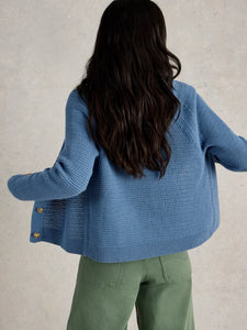 Chaterly Cotton Cardigan - Blue