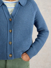 Load image into Gallery viewer, Chaterly Cotton Cardigan - Blue
