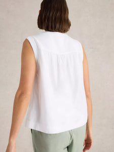 Isla Cotton Top - Brilliant White