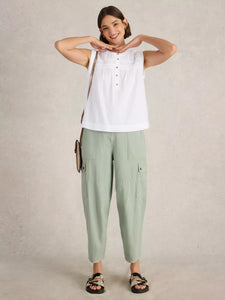 Isla Cotton Top - Brilliant White