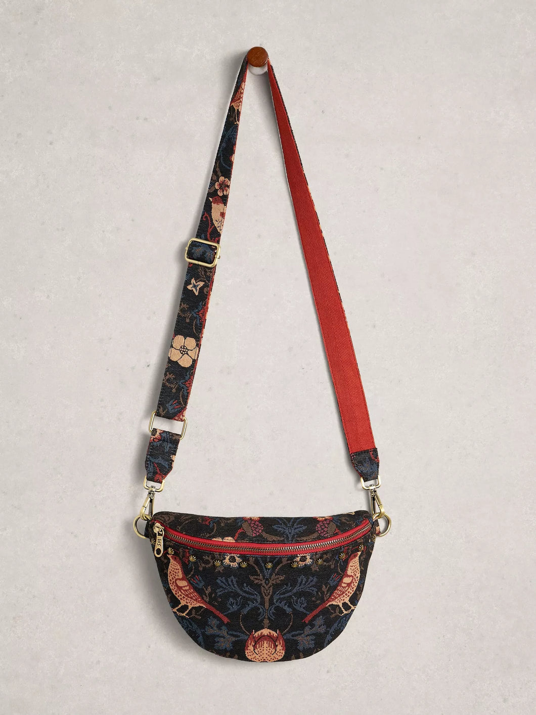 Sebby Jacquard Bag - Bird Print