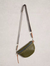 Load image into Gallery viewer, Sebby Studded Leather Sling Bag
