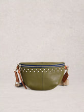 Load image into Gallery viewer, Sebby Studded Leather Sling Bag

