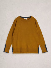 Load image into Gallery viewer, Olive Crewneck Cotton Jumper - Chartreuse
