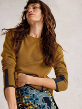 Load image into Gallery viewer, Olive Crewneck Cotton Jumper - Chartreuse
