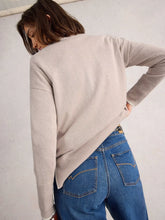 Load image into Gallery viewer, Olive Cotton Blend Jumper - Light Natural
