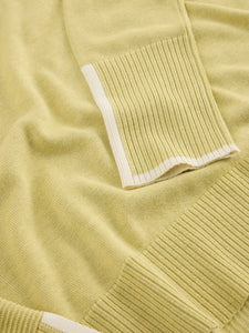Olive Cotton Blend Jumper - Light Yellow