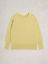 Load image into Gallery viewer, Olive Cotton Blend Jumper - Light Yellow
