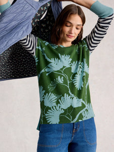 Olive Printed Jumper