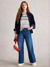 Load image into Gallery viewer, Olive Striped Jumper - Grey
