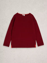 Load image into Gallery viewer, Jana Cotton Jumper - Deep Red
