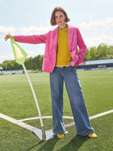 Load image into Gallery viewer, Katie Cotton/Merino Wool Blend Jumper - Chartreuse
