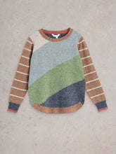Load image into Gallery viewer, Talia Crew Neck Jumper - Green Multi

