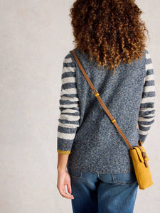 Talia Crew Neck Jumper - Pink Multi
