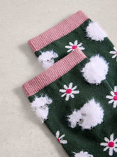 Load image into Gallery viewer, Fluffy Sheep Sock - Dark Green
