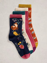 Load image into Gallery viewer, 4 Pack Woodland Ankle Socks
