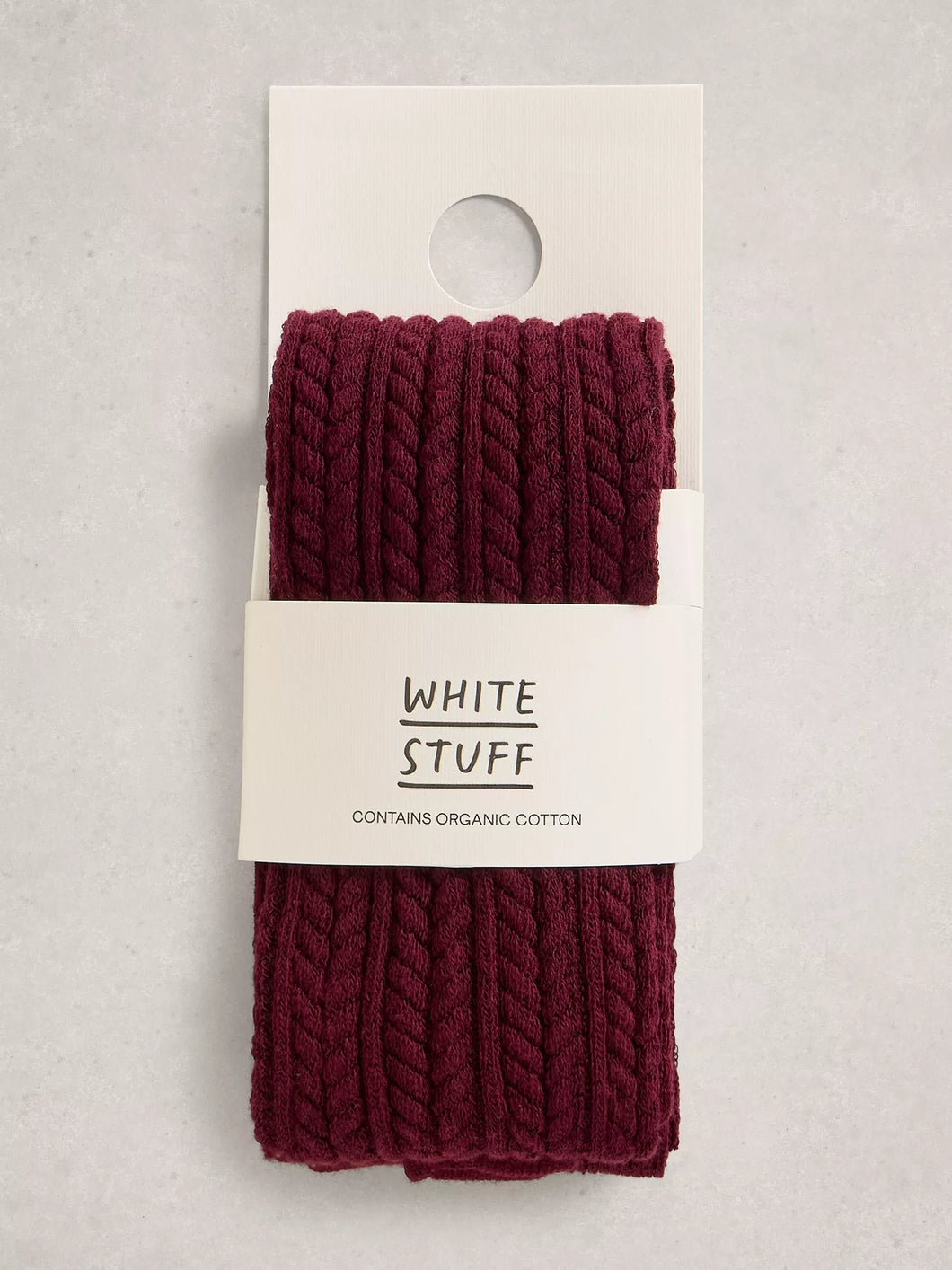 Patty Patterned Tights - Plum