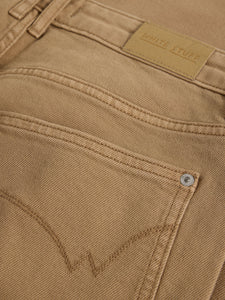 Tia Wide Leg Crop Jean - Mid Tan