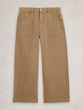 Load image into Gallery viewer, Tia Wide Leg Crop Jean - Mid Tan
