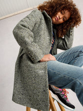 Load image into Gallery viewer, Karla Tweed Wool Blend Coat - Grey Multi
