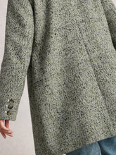 Load image into Gallery viewer, Karla Tweed Wool Blend Coat - Grey Multi
