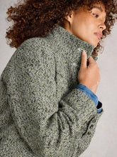 Load image into Gallery viewer, Karla Tweed Wool Blend Coat - Grey Multi
