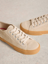 Load image into Gallery viewer, Pippa Lace Up Cord Trainer - Natural
