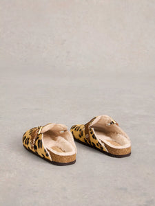 Myrtle Leather Slip On - Leopard