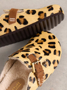 Myrtle Leather Slip On - Leopard