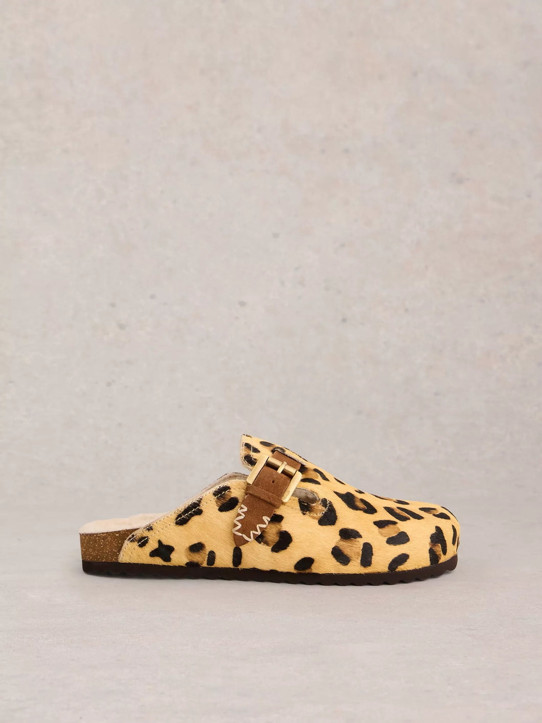 Myrtle Leather Slip On - Leopard