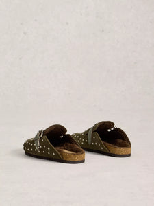 Myrtle Leather Slip On - Studded