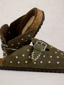 Myrtle Leather Slip On - Studded