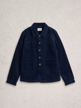 Load image into Gallery viewer, Carrie Cord Jacket - Dark Navy
