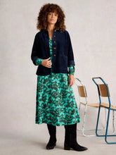 Load image into Gallery viewer, Carrie Cord Jacket - Dark Navy
