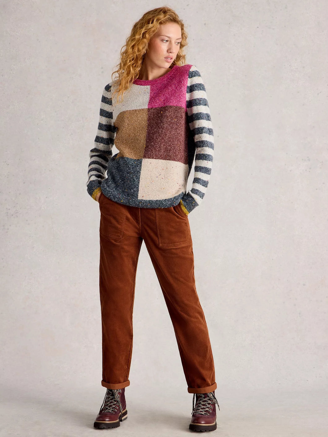 Twister Cord Trouser - Dark Tan