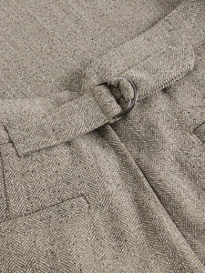 Sasha Wide Leg Tweedy Trouser - Grey