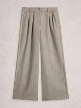 Load image into Gallery viewer, Sasha Wide Leg Tweedy Trouser - Grey
