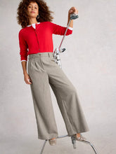 Load image into Gallery viewer, Sasha Wide Leg Tweedy Trouser - Grey
